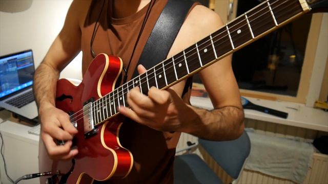 Eagles - Hotel California (Guitar solo cover) смотреть онлайн