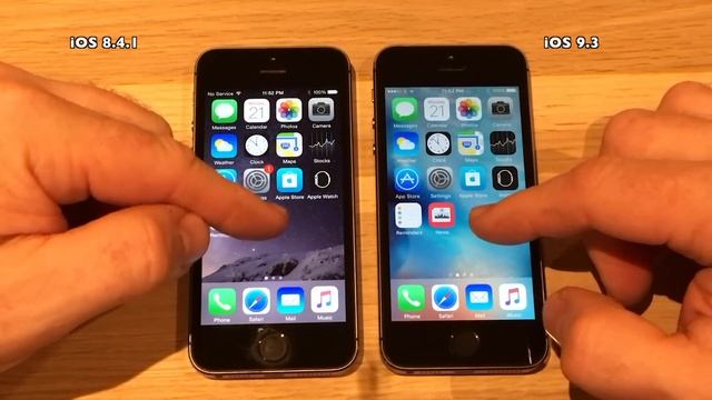 iPhone 5S iOS 8.4.1 vs iOS 9.3 Final Version Speed Comparison Build 13E233 and 13E237 смотреть онлайн