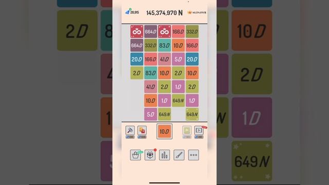 Merging 3 infinity blocks at a time! X2 Blocks game смотреть онлайн