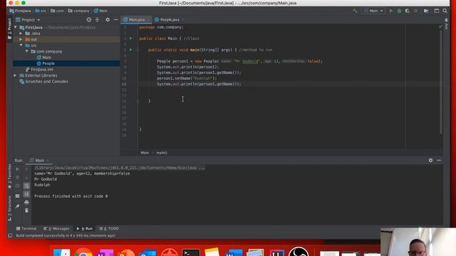 Java Video 6 Getter and Setters смотреть онлайн