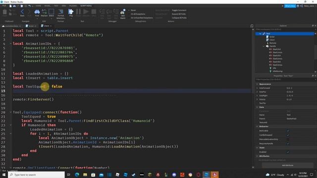 Roblox Studio - Tool Activated Script ft. Animations and Damage смотреть онлайн