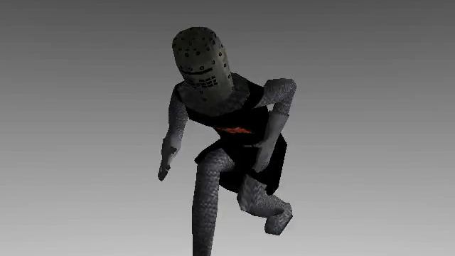 Monty Python Black Knight (low poly 3D animation) смотреть онлайн