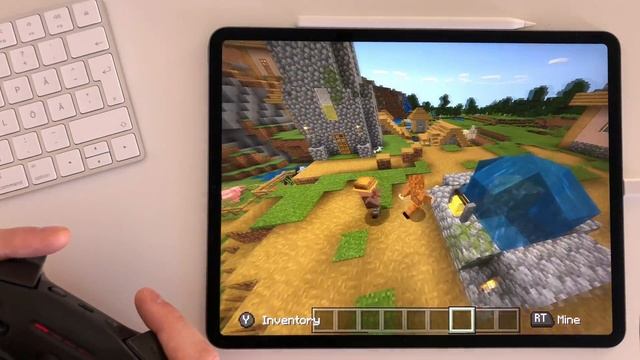 How is the Minecraft Experience on Apple iPad Pro Graphics + Gameplay + iOS mouse & keyboard смотреть онлайн