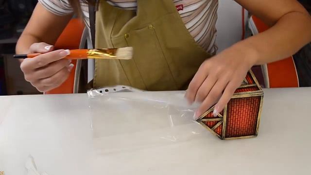 Основы декупажа. Внутренняя отделка домика. смотреть онлайн