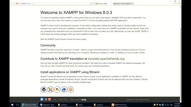 Xampp and Wordpress for Windows 10 смотреть онлайн