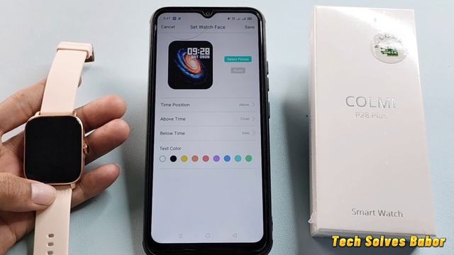 Colmi P28 Plus Castom watch face Change || tech Solves Babor || смотреть онлайн