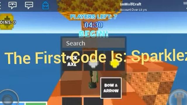 All The Codes In Sky Wars ROBLOX смотреть онлайн