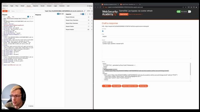 CSRF: OAuth SameSite Lax Bypass Using Cookie Refresh смотреть онлайн