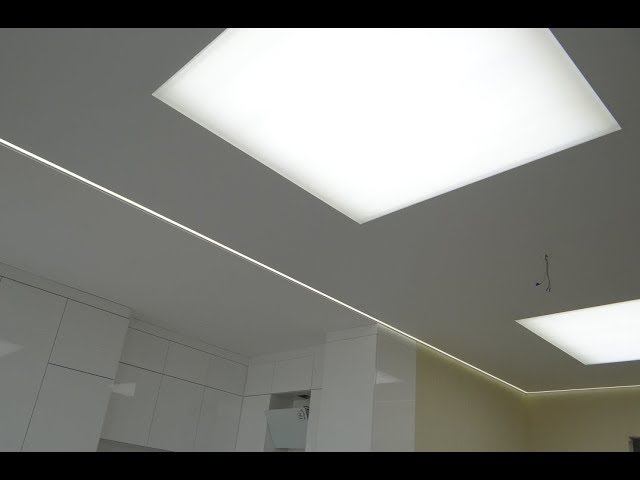 Натяжной потолок с подсветкой своими руками ! Монтаж светодиодных натяжных потолков видеоурок видео смотреть онлайн