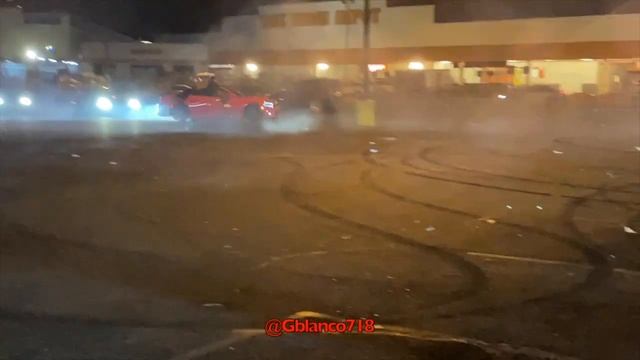 INFINITI G37 CRASHES INTO A HONDA AT A CAR MEET. *MOST WATCH*