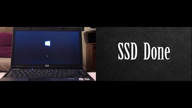 HP Compaq6510b SSD boot up comparison смотреть онлайн