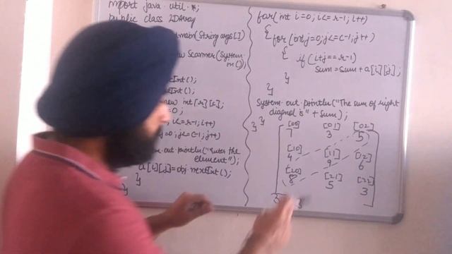 2D Arrays in Java**5 || Print the sum of left and right diagnol || Java Programming смотреть онлайн