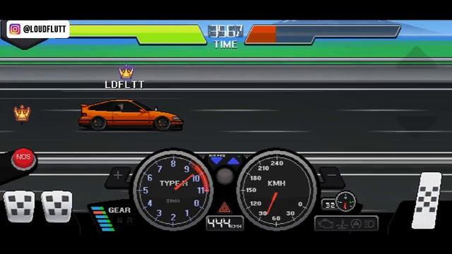 PIXEL CAR RACER HONDA CRX BUILD AND GAMEPLAY смотреть онлайн