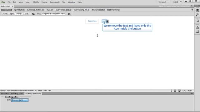 Custom DMXzone Supersized Controls with Bootstrap 3 Elements смотреть онлайн