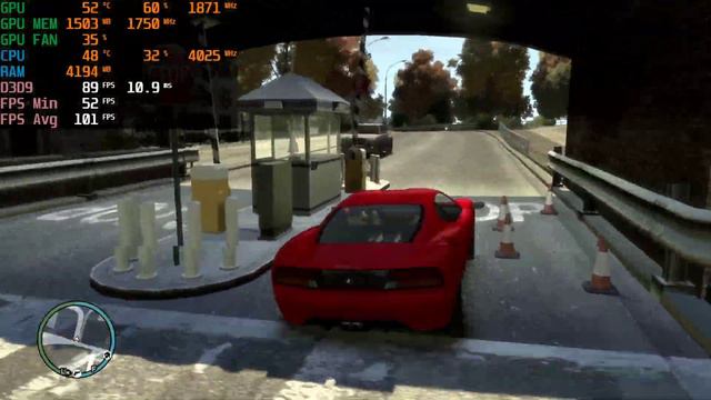 GTA IV 1.0.7.0 1080p Maxed Ryzen 2600X 5700 XT 20.4.2 W7 смотреть онлайн