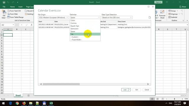 Import CSV File into Excel 2019 смотреть онлайн