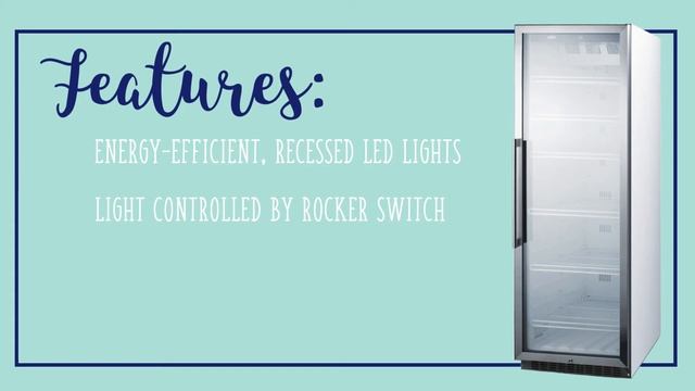 Summit SCR1400W One-Section Glass Door Merchandiser смотреть онлайн