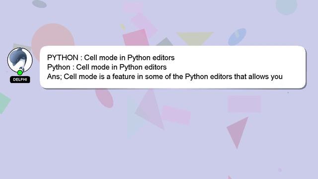 PYTHON : Cell mode in Python editors смотреть онлайн