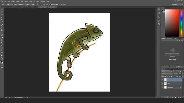 Easy Beginner Photoshop Tutorial - Geometric Animal смотреть онлайн