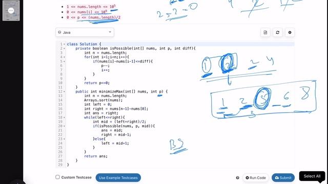 Leetcode Weekly contest 340 - Medium - Minimize the Maximum Difference of Pairs смотреть онлайн