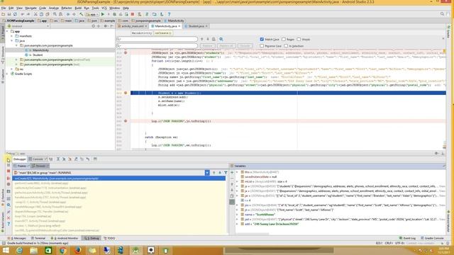 Android AynctTask, JSON Parsing Example смотреть онлайн