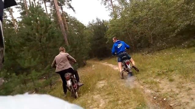Бездорожье на мопедах, жесткое рубилово, УТОПИЛИ МОПЕД!!! смотреть онлайн