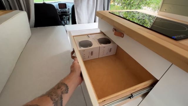 ULTIMATE DIY MICRO CAMPER VAN | FULL TOUR! | 2019 Ford Transit Connect смотреть онлайн