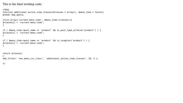 How to include the 'current-menu-ancestor' class on a custom post type menu in Wordpress? смотреть онлайн