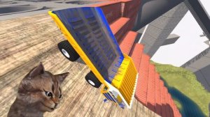 МАШИНЫ разбиваются о гигантские шипы Beamng Drive