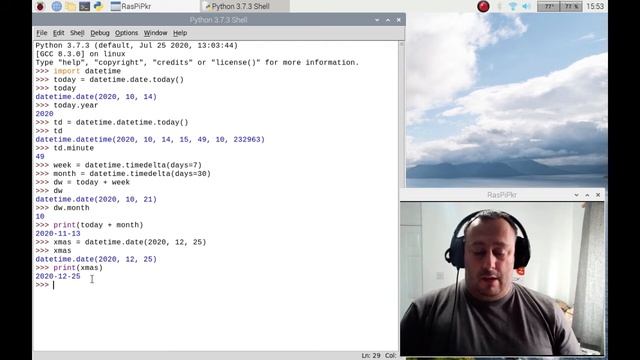 How to use datetime library in Python on your Raspberry Pi Raspbian, Raspberry Pi OS or Linux. смотреть онлайн