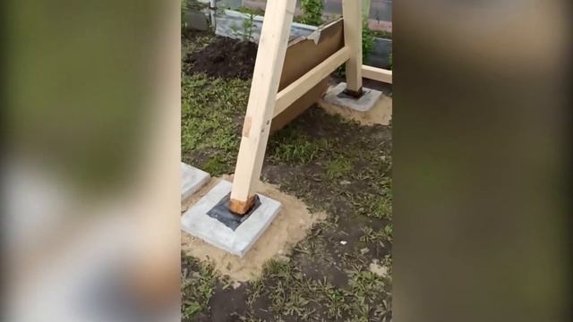 Деревянные садовые качели своими руками. DIY. Garden swing смотреть онлайн