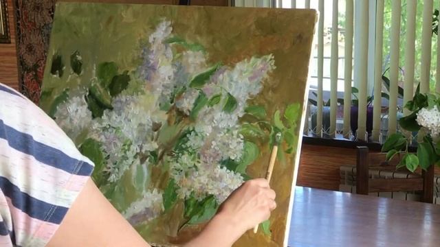 Пишем сирень с натуры смотреть онлайн