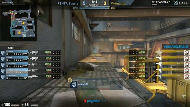 PENTA Vs. Virtus.pro [Train] Mapa 2 - Ronda Perdedores - Relegations ESL Pro League Season 5