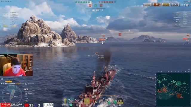 Клановые бои! Тайфун Ввели ограничения! Stream World of warships Drops on 1440p смотреть онлайн
