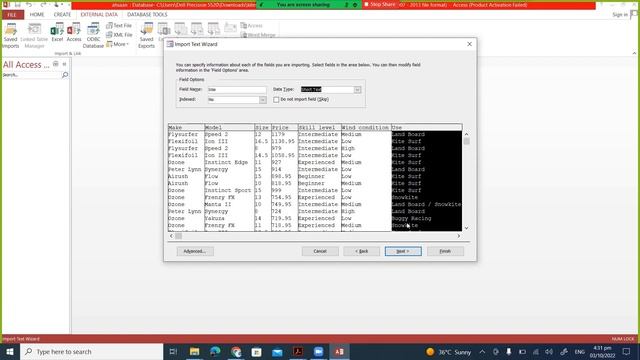 How to insert import csv or excel file into Microsoft Access File |ahsaan yaseen смотреть онлайн
