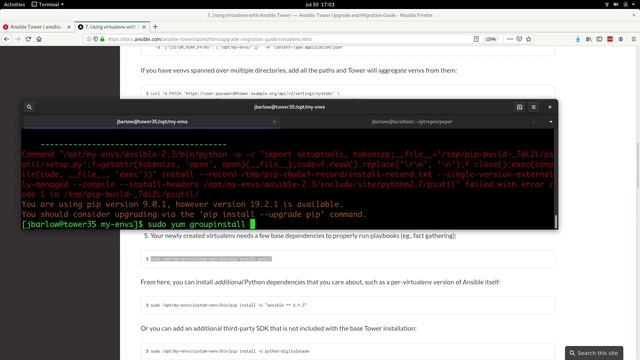 Ansible Tower Virtual Environment (virtualenv) setup 3.5.1 смотреть онлайн