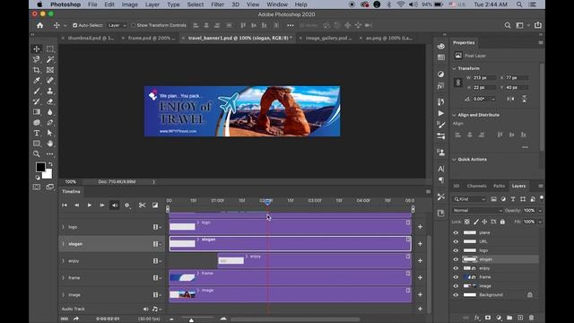 Digital Animated Web Banner Ads design in Photoshop смотреть онлайн