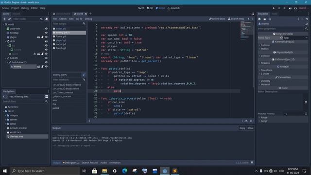 How to make enemy patrol in Godot || Dicode смотреть онлайн