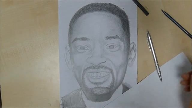 Рисуем портрет актера Уилла Смита карандашом. Ich zeichne US Schauspieler Will Smith смотреть онлайн