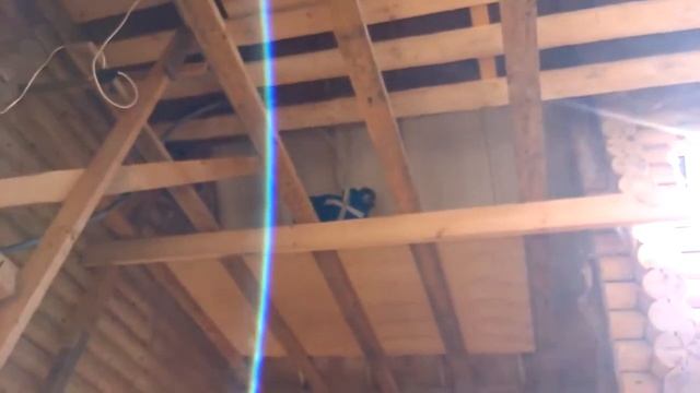 Сруб из бревна |  Утепление крыши дом из бревна