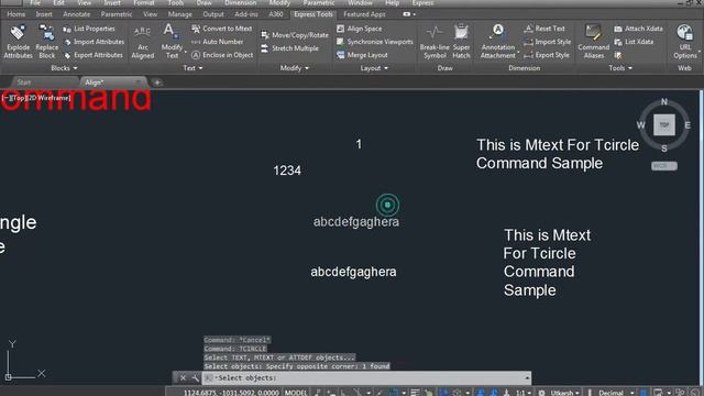 TCircle Command In AutoCAD In Hindi смотреть онлайн