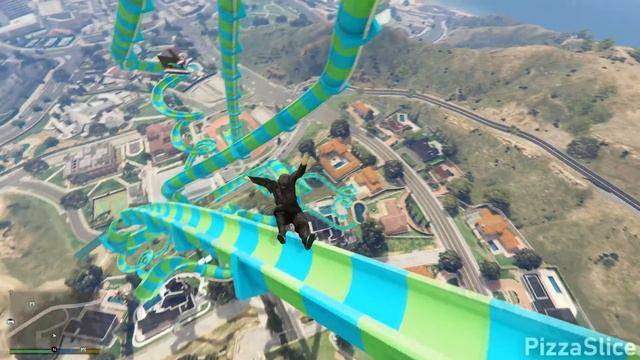 GTA 5 NINJA WATER RAGDOLLS - Water Slides (Euphoria Ragdolls) смотреть онлайн