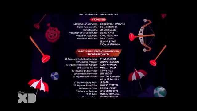 The Angry Birds Movie End Credits Disney XD 9/25/21