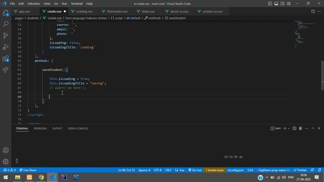NuxtJS CRUD 1: How to insert data into database in nuxt js using laravel api with axios | Nuxt 3 смотреть онлайн