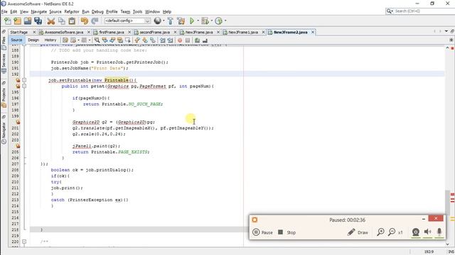 NetBeans Tutorial - 8 - Print JFrame смотреть онлайн