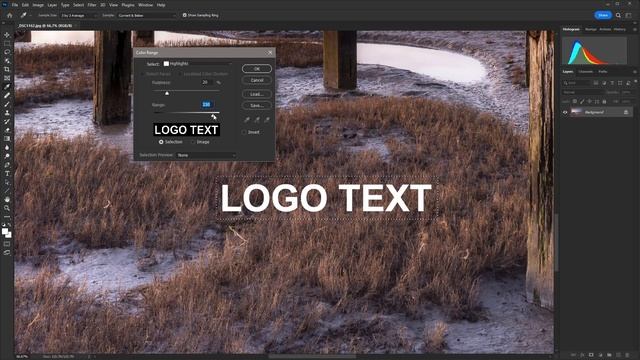 How to remove logos and text from images using Photoshop смотреть онлайн