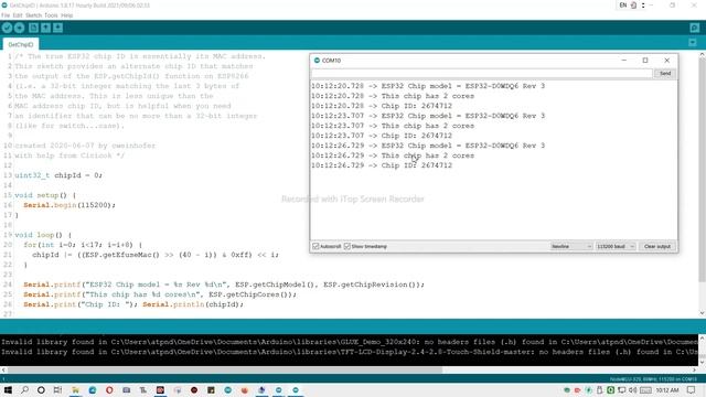 TO FIND THE CHIP ID MAC ADRESS OF ESP32 смотреть онлайн