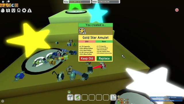 Lp. От Нуба До Бога #19 ЗОЛОТАЯ ЗВЕЗДА и НОВЫЕ ОДАРЕНКИ и КУПИЛ СЛОТЫ • Bee Swarm Simulator Roblox смотреть онлайн