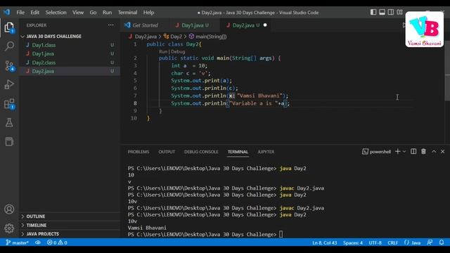 Day 3 : Basic IO & Scanner Class in Telugu | Java Course in Telugu | Vamsi Bhavani смотреть онлайн