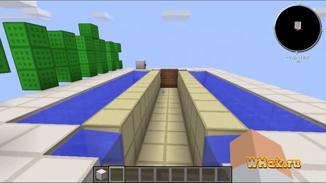 Проход под водой (в 2 блока шириной) [Minecraft 1.5]